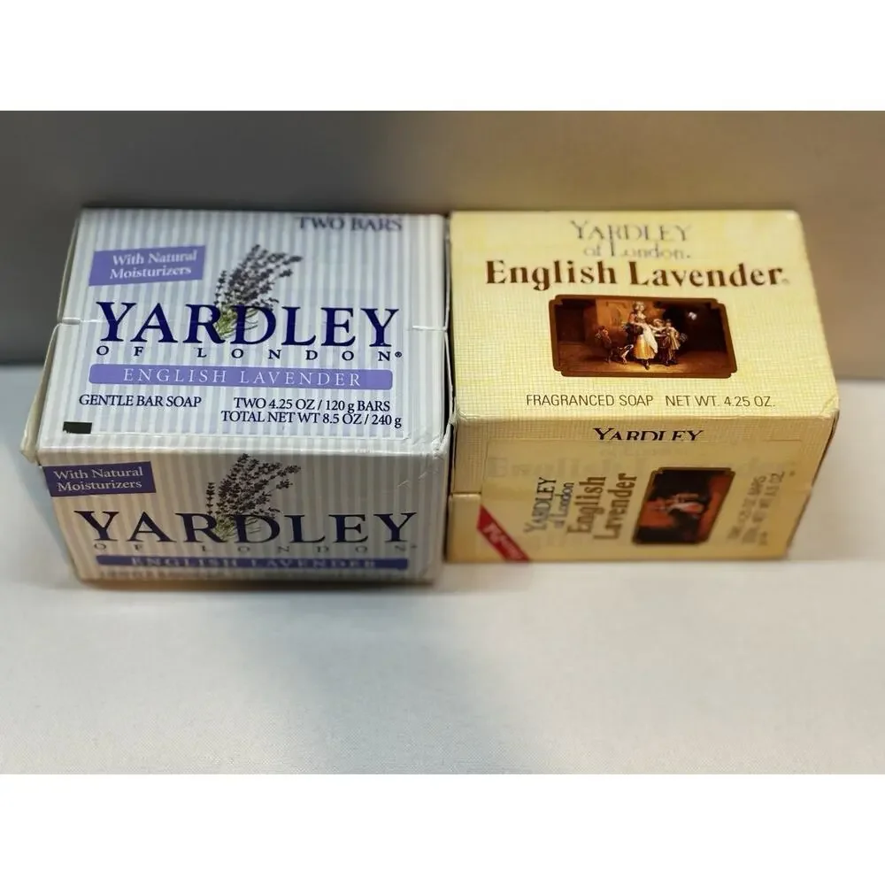 SET OF 4 Yardley London English Lavender Bar Soap 4.25 oz each
